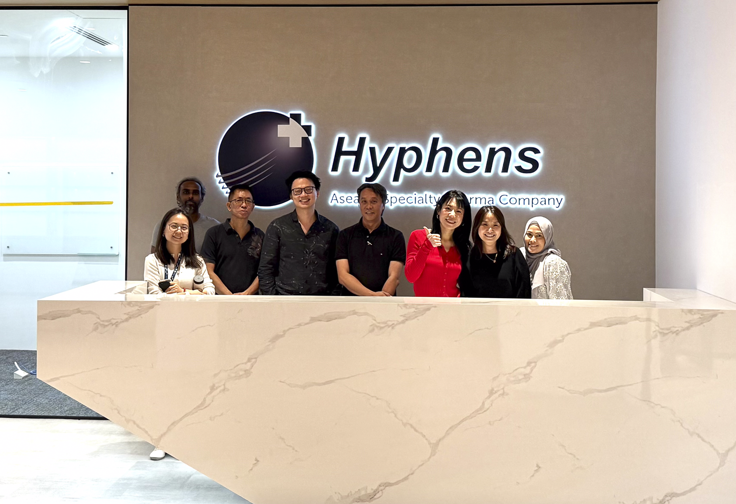  Conexus Studio team at Hyphens Pharma’s new office. 