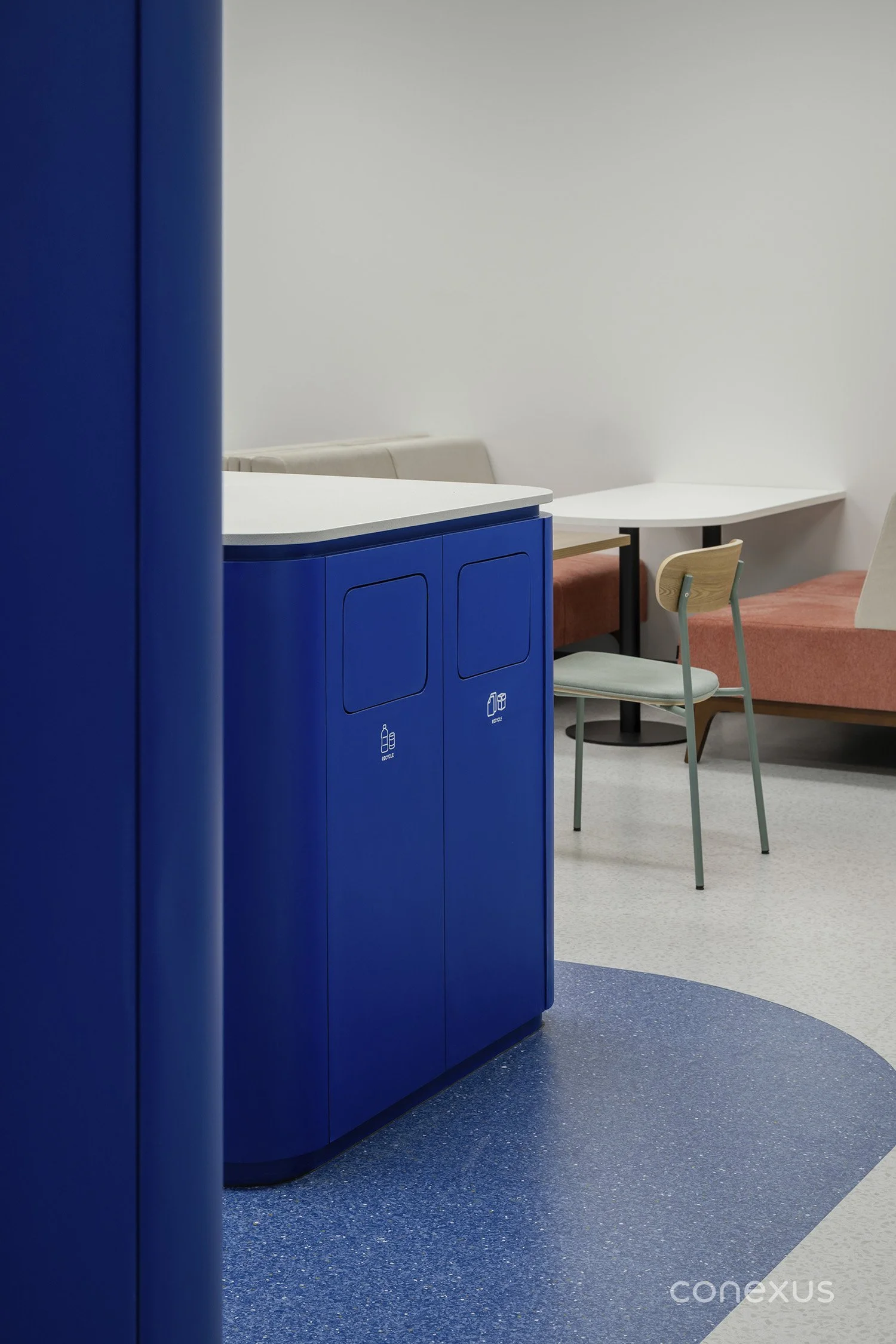 Samsonite office pantry recycling station sustainable design Bangkok