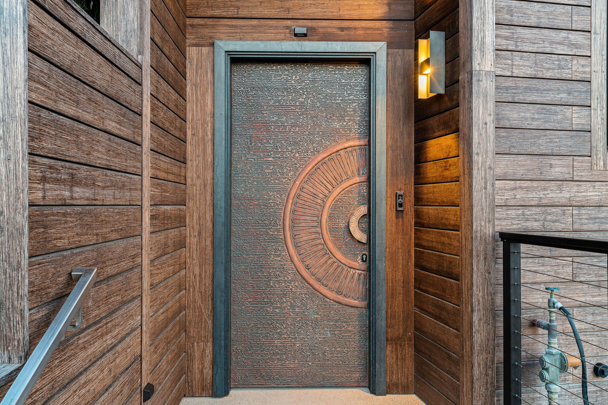 Dine Copper door by Aluminr | California Beach House