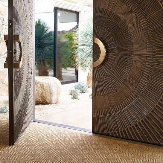 Handcrafted copper door | Aluminr - bespoke luxury door manufacturers