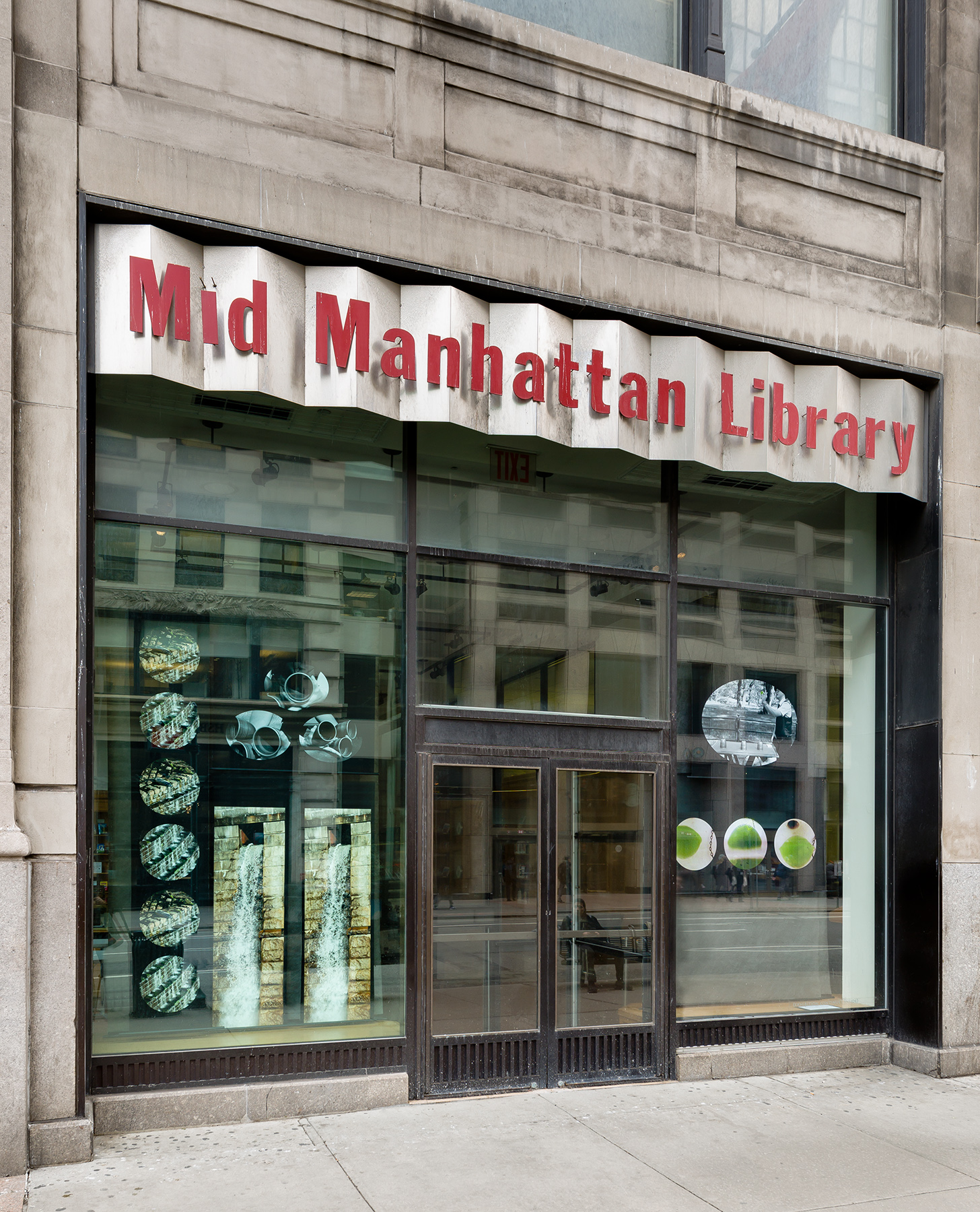 Outside View- Mid-Manhattan Library at Fifth Avenue and East 40th Stree