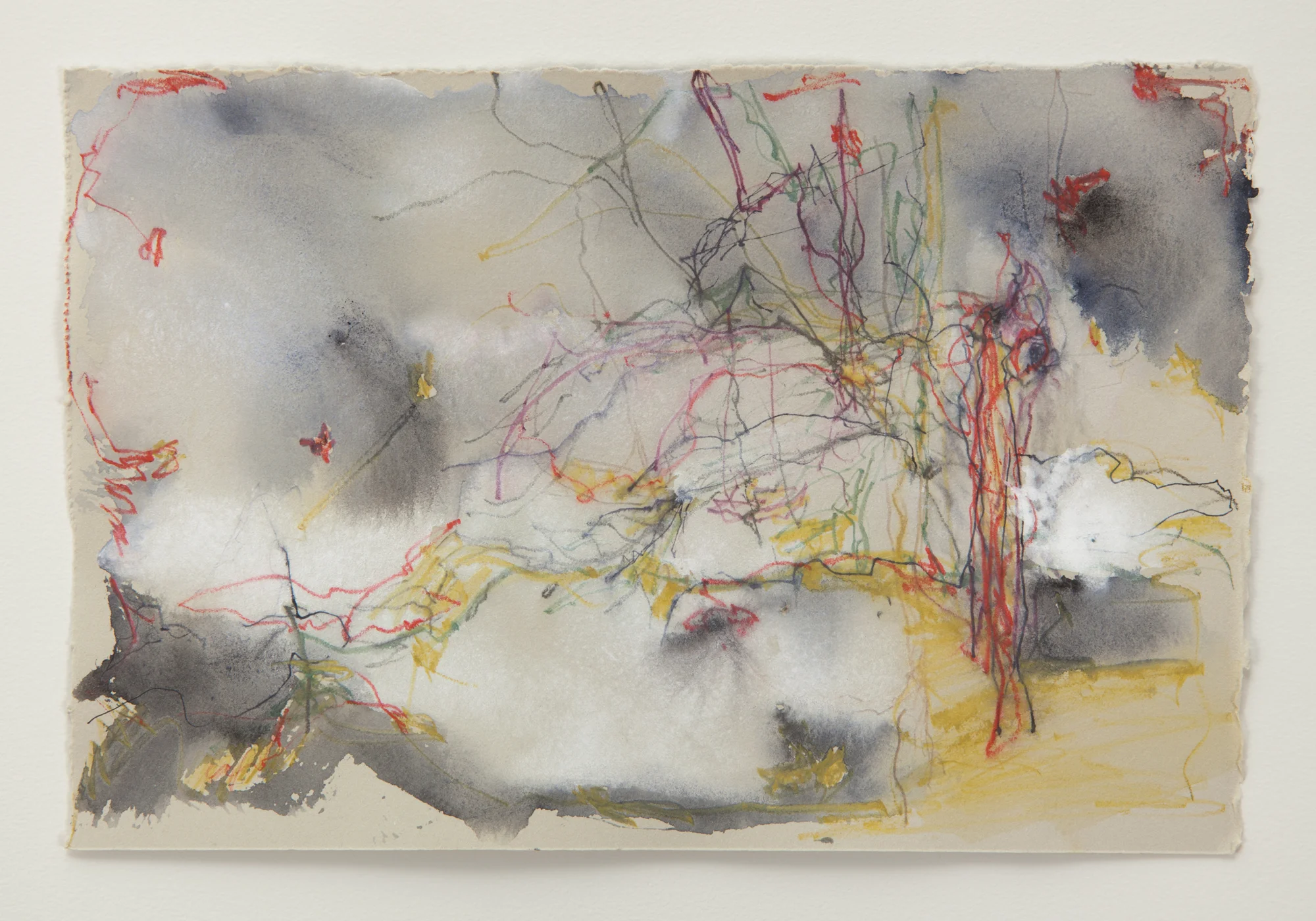 Defiant Landscape - 2010 Watercolor and colored pencil on paper 4 in. x 6 in.
