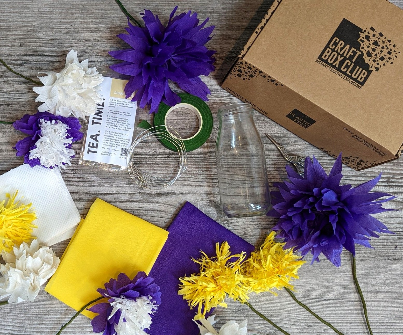 Paper flower craft kit — Craft Box Club
