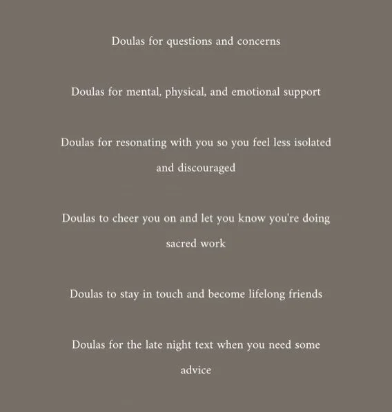 ✨and doulas for so much more✨

#couleehealthdoulas #beyondtheadjustment #couleehealthdoulacollective #birthsupport #laborsupport #postpartumsupport #doulasareessential #doulawork #doulalove