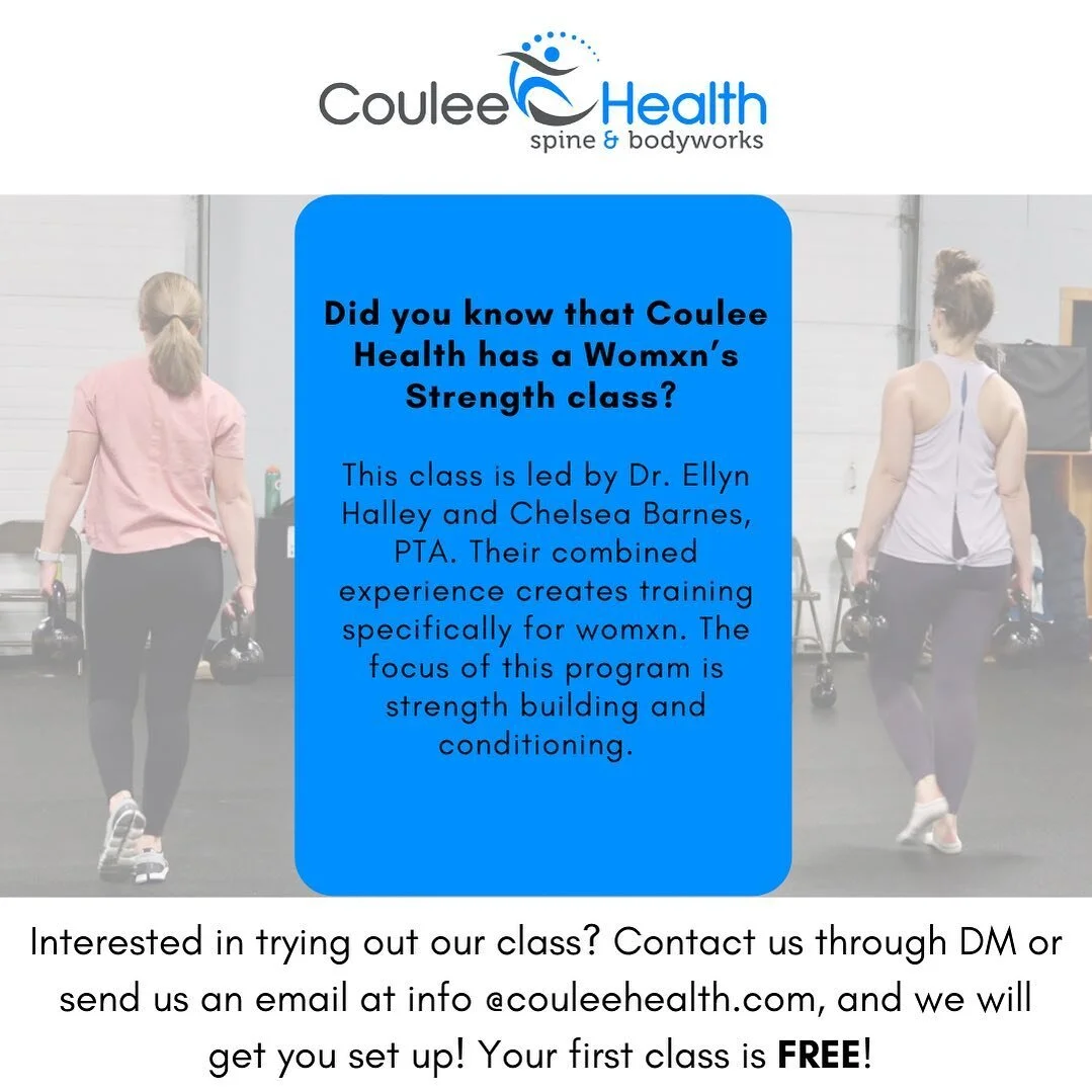 Words from one of our Womxn&rsquo;s Strength members: 

&ldquo;I love Coulee Health's women's strength class. The atmosphere is amazing with this group of women. Everyone is very welcoming and supportive. Everyone is always encouraging each other to 