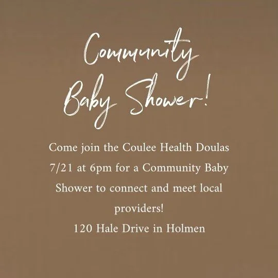 ✨ Happening tonight at 6pm! We would love for you to stop and say hi 👋

This event is located @thehivechiro 💙

Thank you for inviting our doula team!

#couleehealthdoulas #communitybabyshower #communitysupport #doulasupport #birthdoula #postpartumd