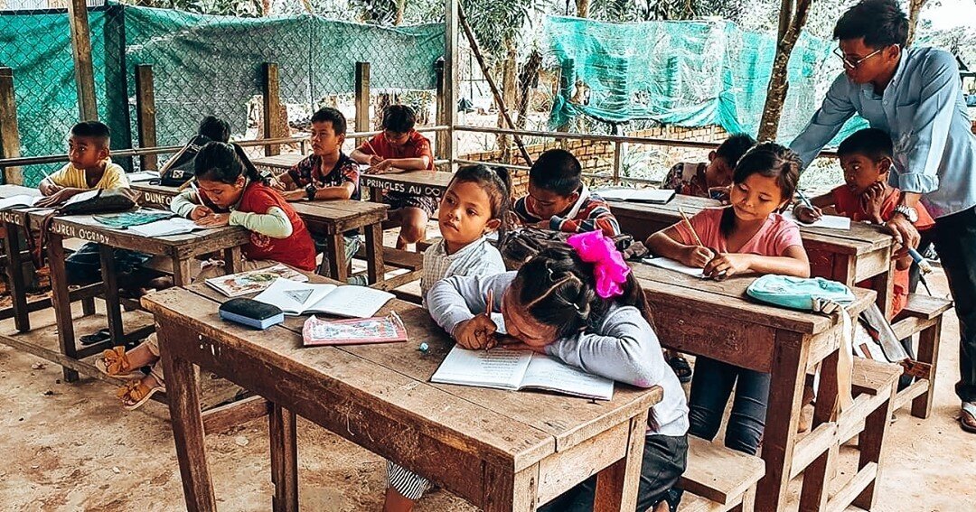 Education is Power. Here you can see the students working heard to advance their knowledge in the English language. Due to Siem Reap being almost completely reliant on tourism, being able to speak English is an absolute must. Unfortunately, governmen