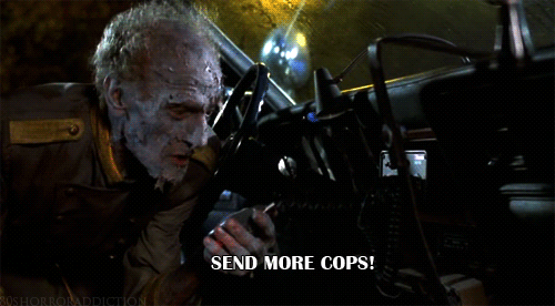 I may be wrong, but this movie might have the first depiction of undead zombies that can talk.