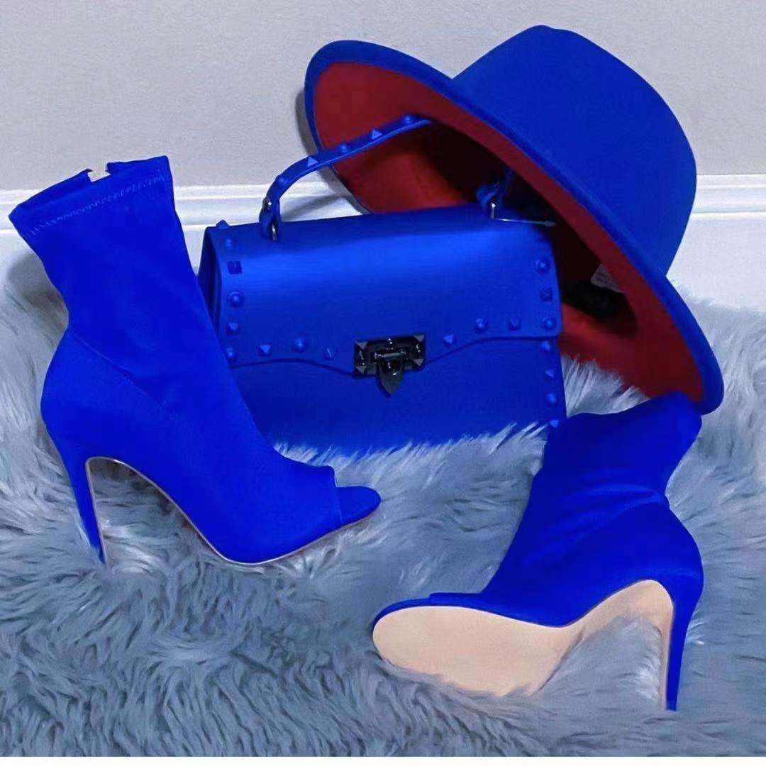 Peep Toe Ankle Boots