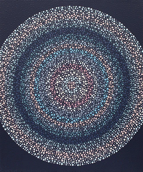 AJ Oishi, "Triggers", 18"x24", acrylic on canvas