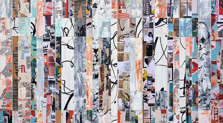 Andrzej Karwacki, mixed media on panel