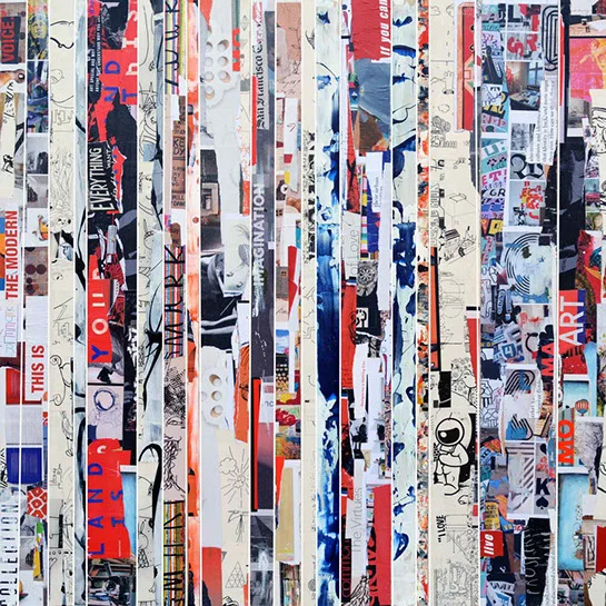 Andrzej Karwacki, "EQ Redefined, Chronicle Series, 1700-300-1", 48"x48", mixed media on panel