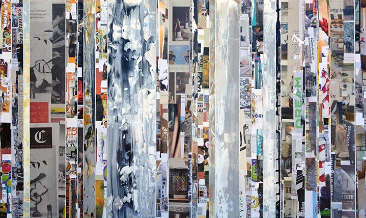 Andrzej Karwacki, "EQ Redefined, Chronicle Series 1500-10-2", 36"x72", mixed media on panel