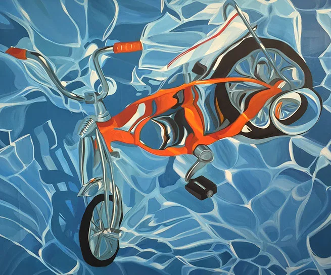 Benjamin Anderson, "Stingray", 38"x44", oil on linen