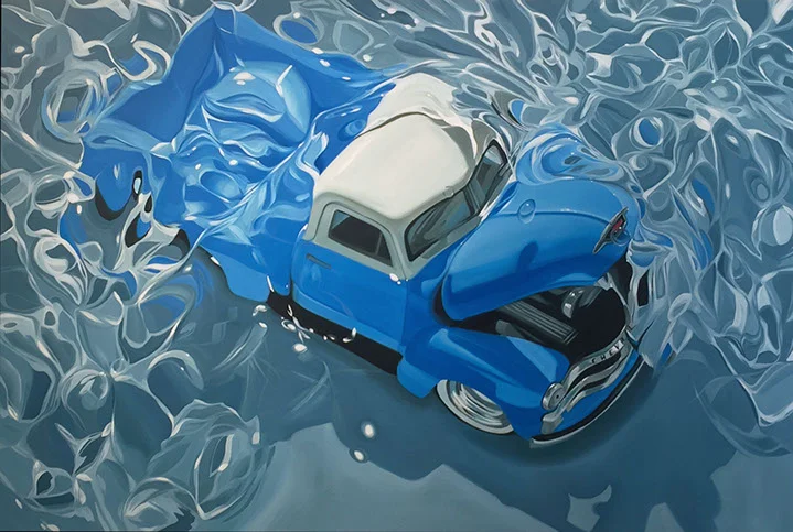 Benjamin Anderson, "54 Chevy", 48"x72", oil on linen