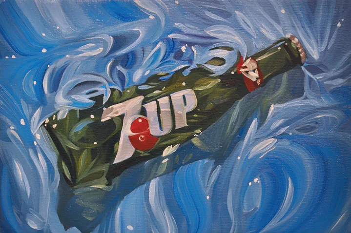 Benjamin Anderson, "7UP", 8"x12", oil on linen