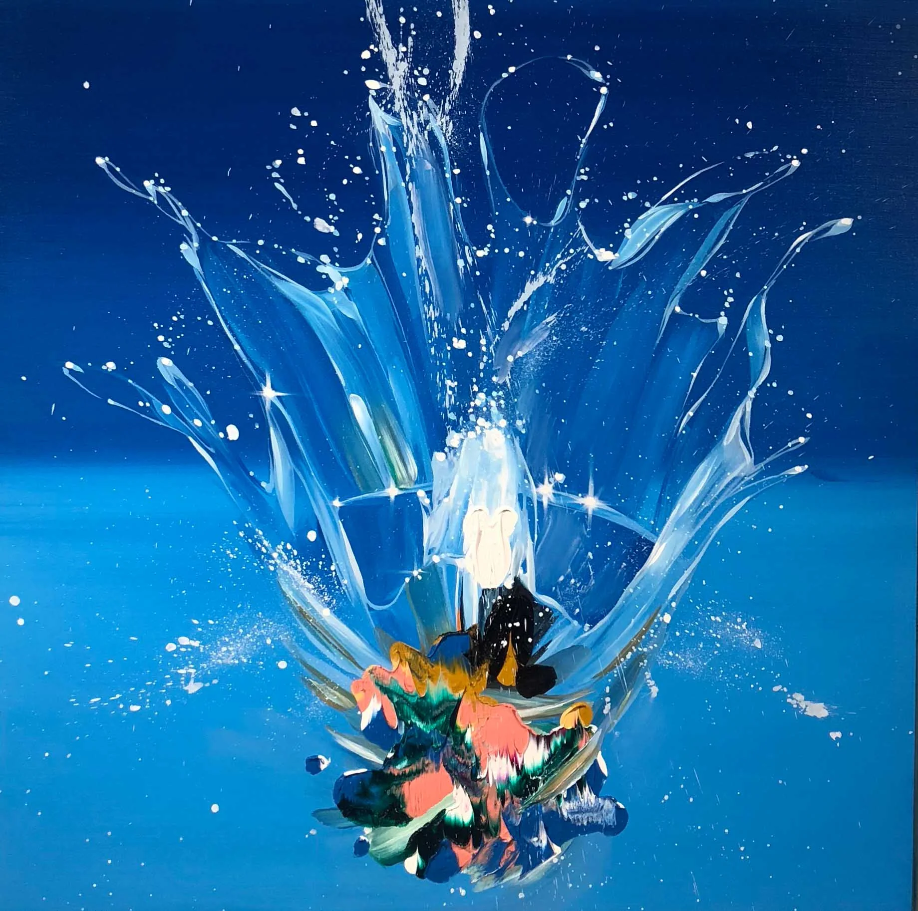 Benjamin Anderson, "Cannonballer 19", 36"x36", oil on linen