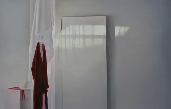 Edite Grinberga, "Zimmer mit Jacke II", 51"x79", oil on canvas