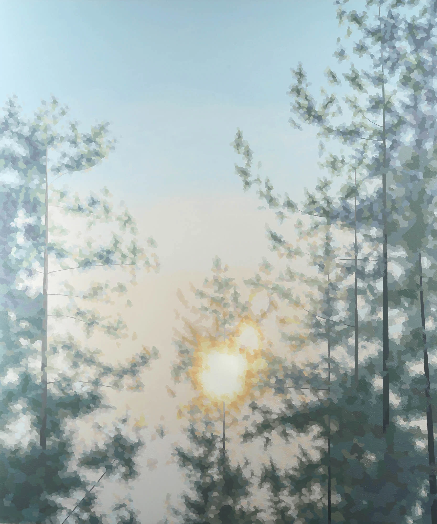 Elaine Coombs, "As Stable as the Soul", 72"x60", acrylic on canvas over panel