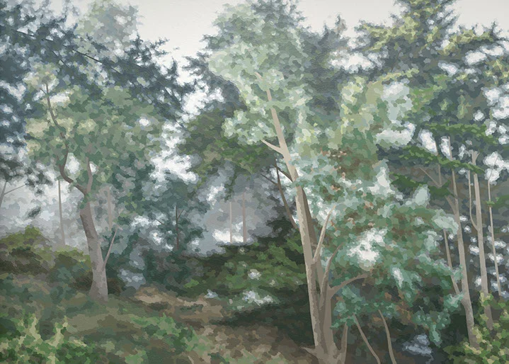Elaine Coombs, "True Dreams Come", 50"x70", acrylic on canvas over panel