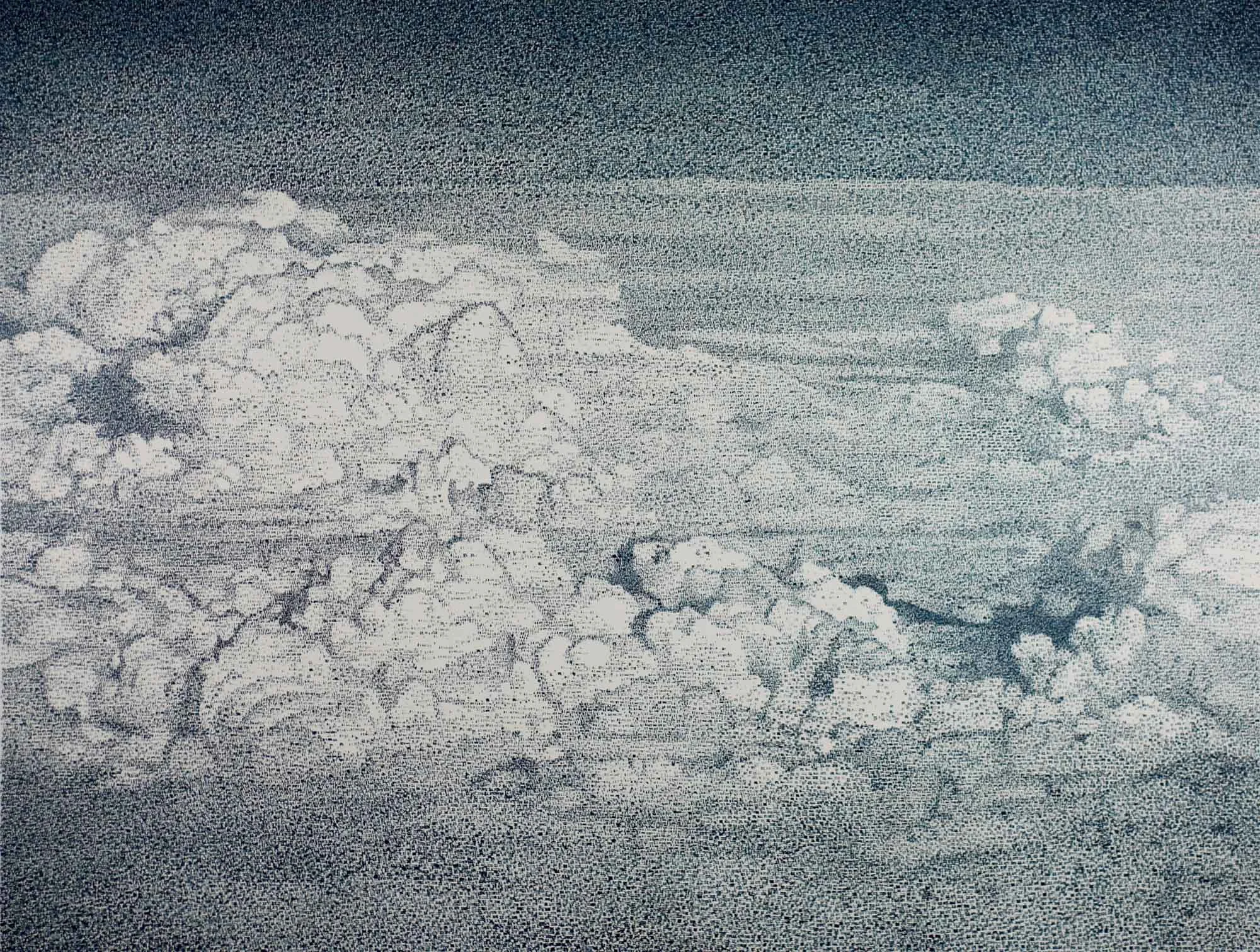 Federico Pietrella "From 8 April to 6 May 2019 intero", ink on canvas