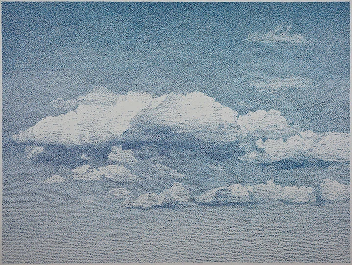 Federico Pietrella "From 3 to 22 November 2017", 65"x87", ink on canvas