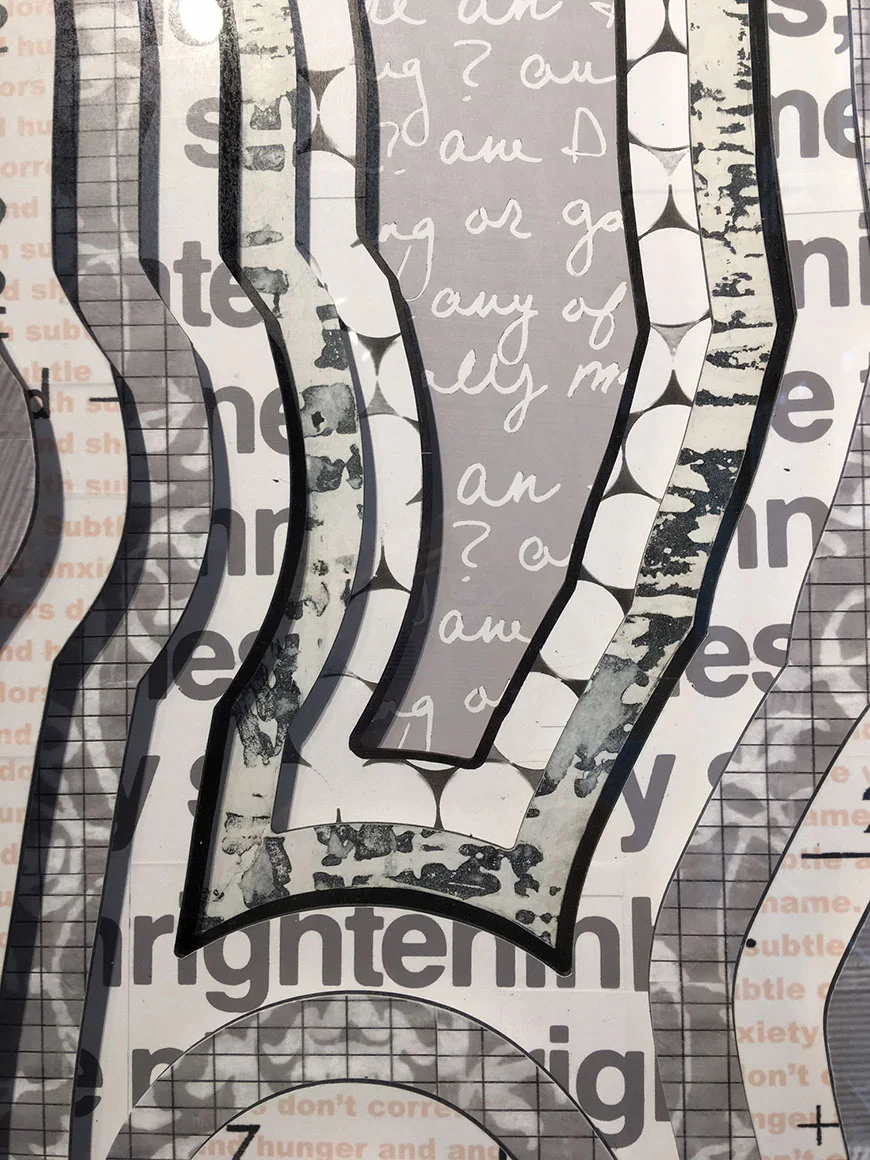 Close-up of previous piece