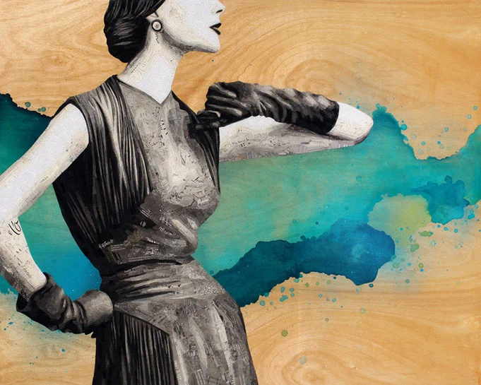 Jay Kelly, "And See", 48"x60", mixed media on panel