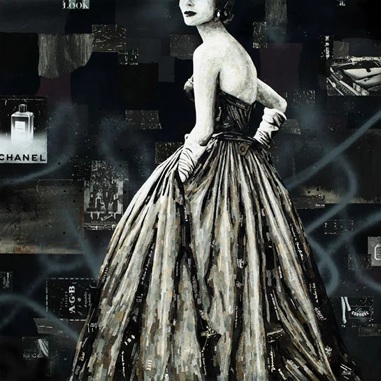 Jay Kelly, "Beloved By", 72"x72", mixed media on panel