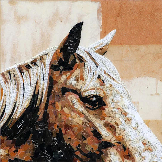 Jay Kelly, "You'll Find", 12"x12", mixed media on panel