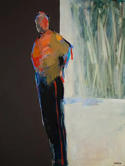 Jean-Claude Langer, "2017_003" 24"x18", acrylic on panel
