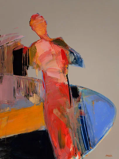 Jean-Claude Langer, "083", 24"x18", acrylic on panel