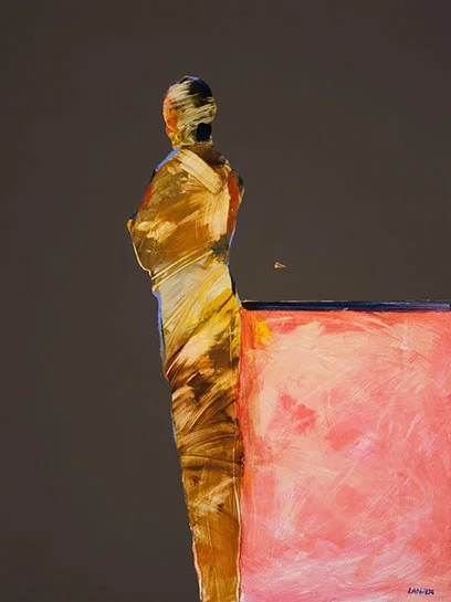 Jean-Claude Langer, "002", 24"x18", acrylic on panel