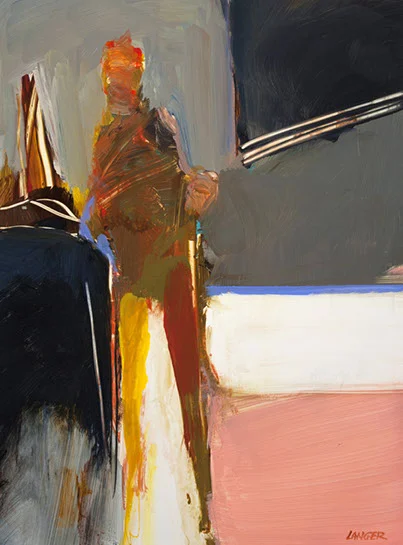 Jean-Claude Langer, "088", 12"x9", acrylic on panel