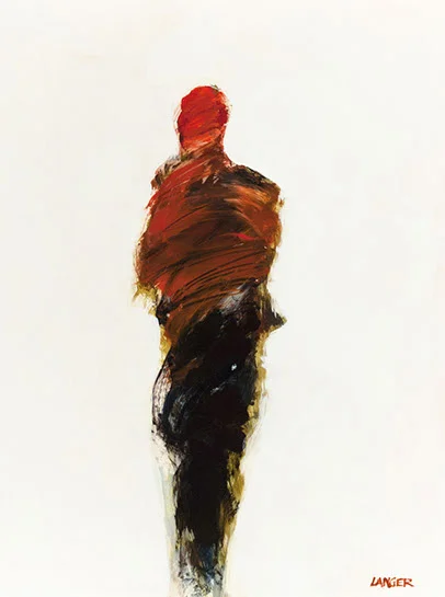 Jean-Claude Langer, "093", 12"x9", acrylic on panel