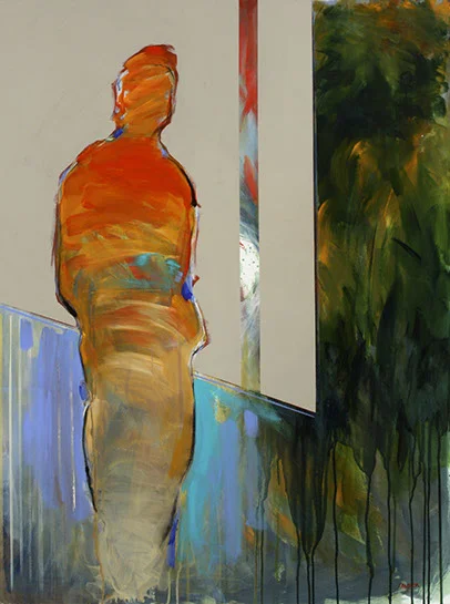 Jean-Claude Langer, "002", 48"x36", acrylic on panel