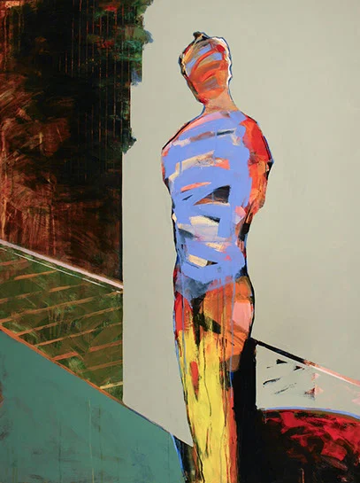Jean-Claude Langer, "071", 48"x36", acrylic on panel