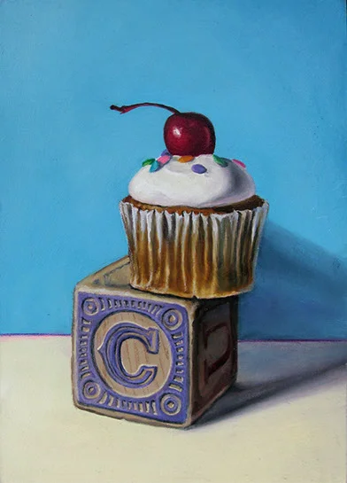 Jeanne Vadeboncoeur, "C is for", 10"x8", oil on panel