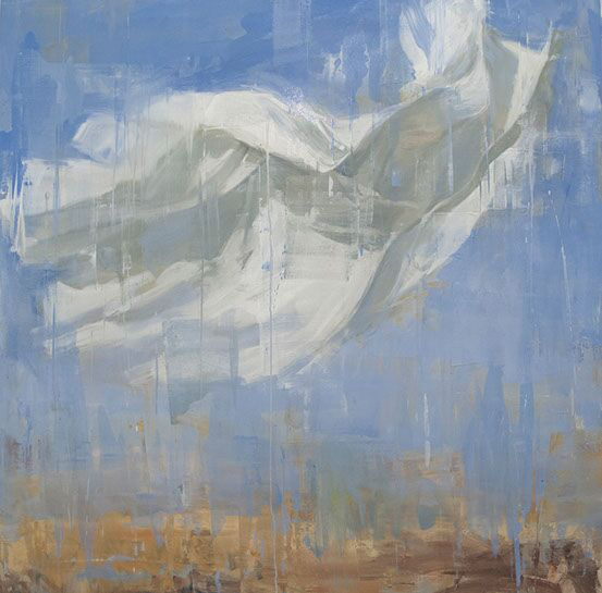 Joseph Adolphe, "A Wish", 60"x60", oil on canvas