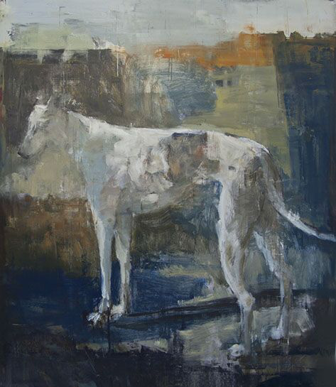 Joseph Adolphe, "A Riven Stray No. 1", 58"x50", oil on canvas