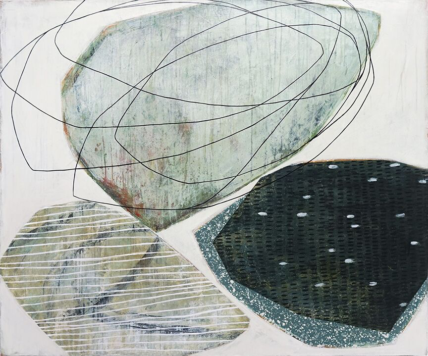 Karine Leger, "Humming Field", 40"x48", acrylic on canvas
