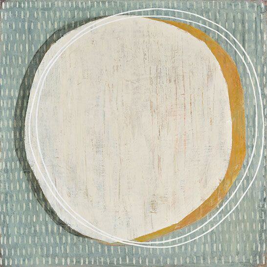 Karine Leger, "HelloMoon 15", 20"x20", acrylic on canvas