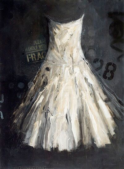 Laura Schiff Bean "Read Between the Lines", 48"x36", oil on panel