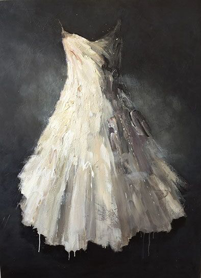 Laura Schiff Bean "Dancing after Dark", 56"x42", oil on panel
