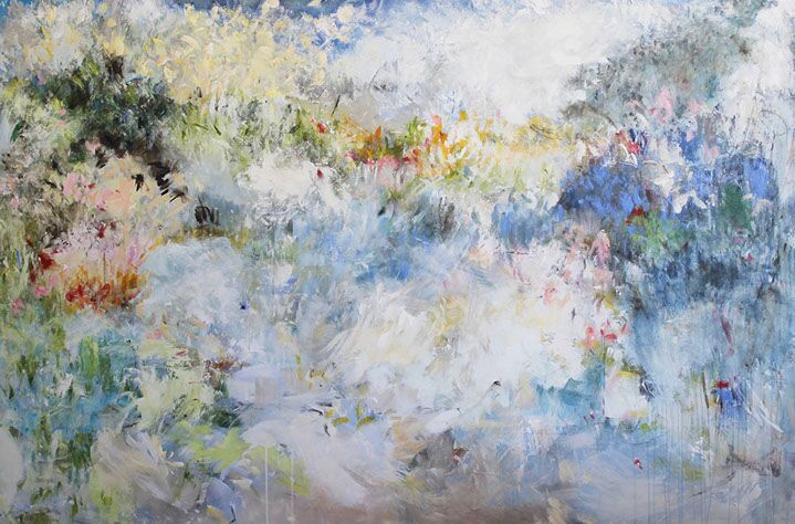 Maria Burtis, "While I Was Out", 48"x72", acrylic on canvas