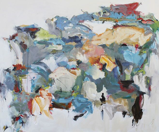 Maria Burtis, "Partial Map", 60"x72", acrylic on canvas