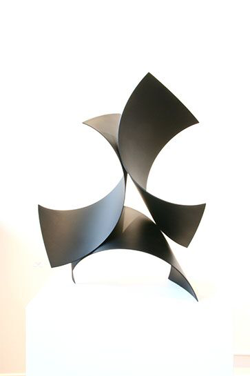 Matt Devine, "Three of a Kind #6", 17"x24"x13", steel with patina