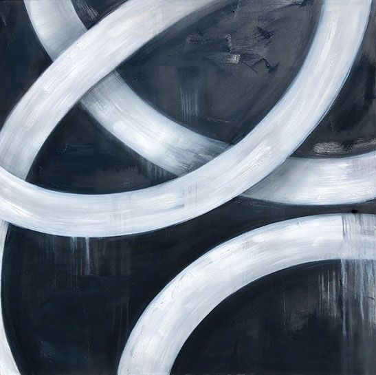 Monika Steiner, "Yang", 48"x48", oil on canvas