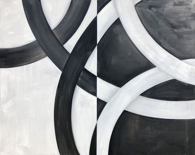 Monika Steiner, "Duality", 48"x60", oil on canvas