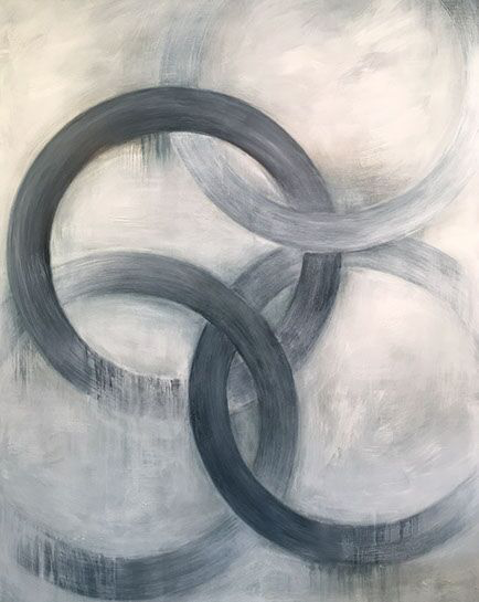 Monika Steiner, "Hazy", 60"x48", oil on panel